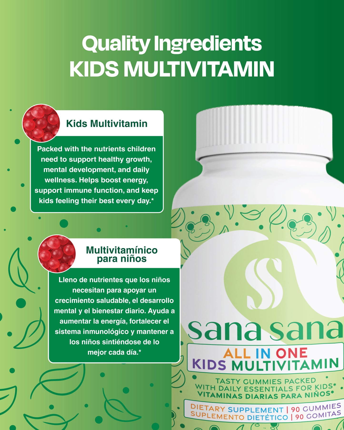 Vitaminas esenciales para niños - Tabletas masticables