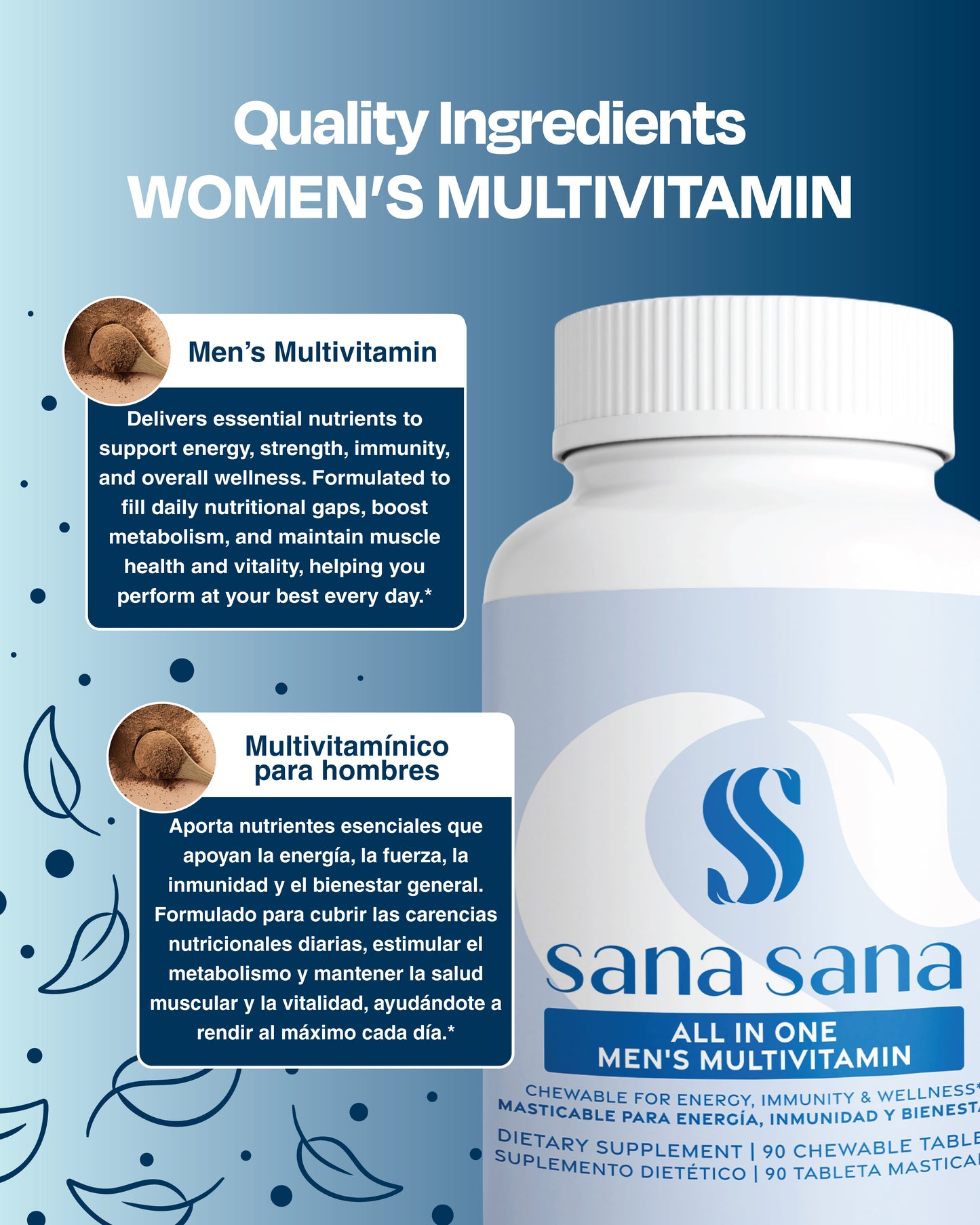 Multivitamínico hombres - Apoya inmunidad y metabolismo