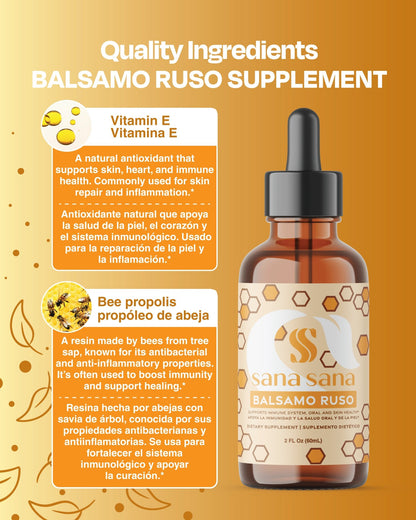 Balsamo Ruso Vitamina E + Própolis - Sana Sana - Health & Personal Care > Vitamins & Supplements > Herbal Supplements - 