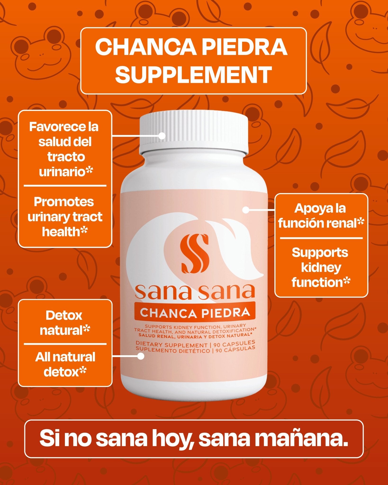 Chanca Piedra 1000mg Cápsulas - Sana Sana - Health & Personal Care > Vitamins & Supplements > Herbal Supplements - 