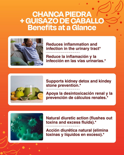Chanca Piedra + Guisazo de Caballo 1000mg Cápsulas - Sana Sana- Herbal Supplements-