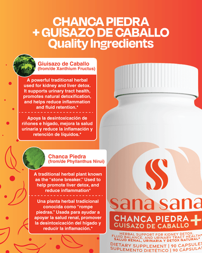 Chanca Piedra + Guisazo de Caballo 1000mg Cápsulas - Sana Sana- Herbal Supplements-