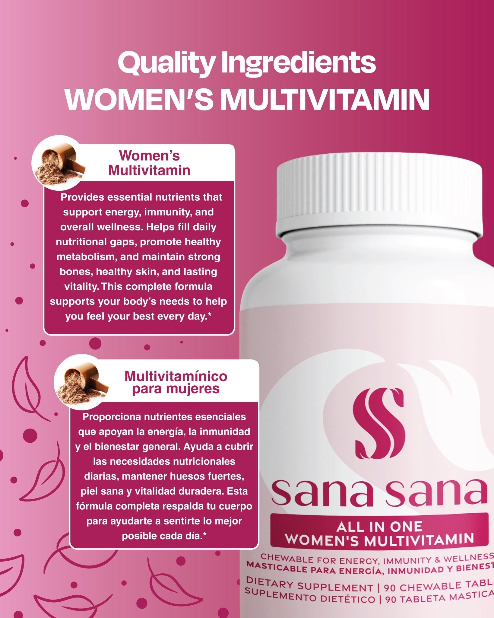 Multivitaminas para Mujeres - Sana Sana - Supplements > Multivitamins > Women - 