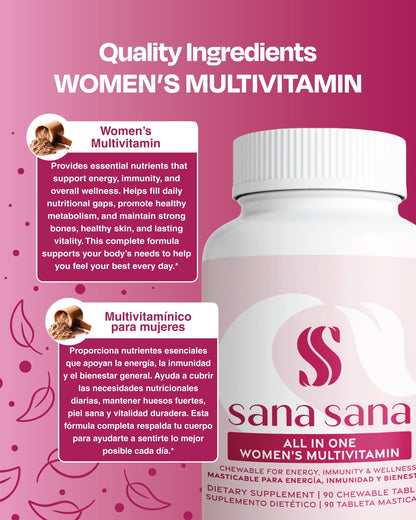 Multivitaminas para Mujeres - Sana Sana - Supplements > Multivitamins > Women - 